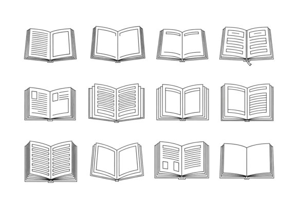 Download Open Book Icons Vector Clipart - Open Collection