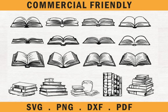 Download Plain Books Svg,open Book Svg,stack Book - Open Collection