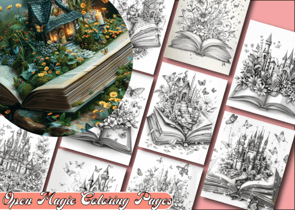 Download Open Magic Coloring Book for Adults - Open Collection