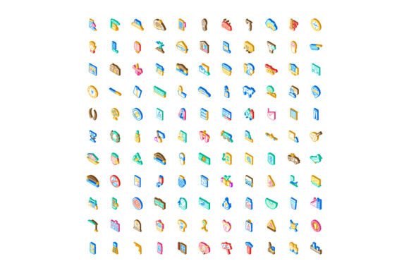 Download Isometric User Interface Icon Elements C - Premium Resources